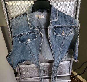 Denim Sleeveless Vest